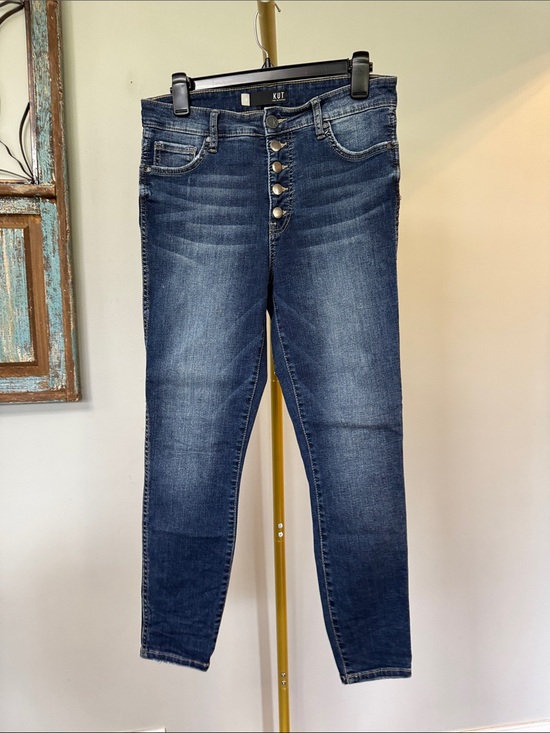 Kut from the Kloth Denim - Kut from the Kloth Dark Wash High-Rise Button-Fly Skinny ankle Jeans 6